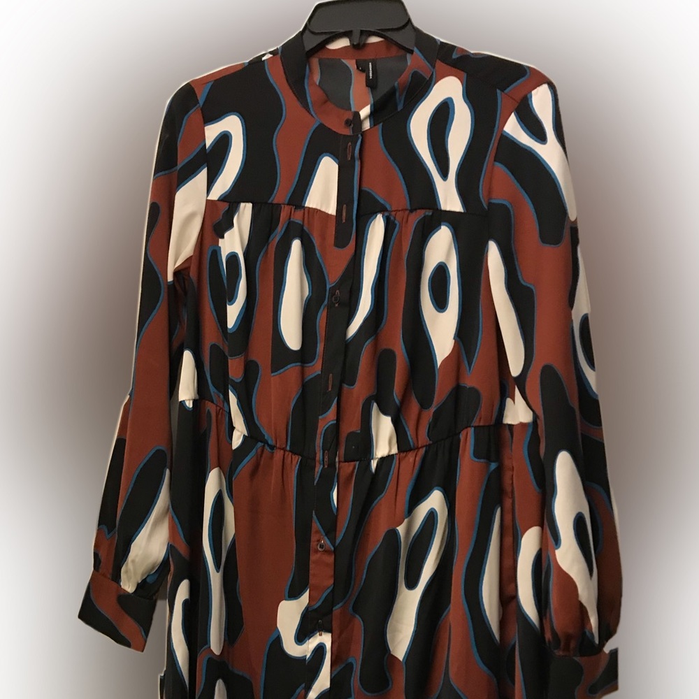 Vero Moda Abstract Print Shirt Dress
